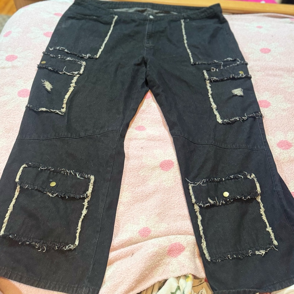 Men's Black Cargo Pants